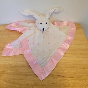 Aden + Anais Bunny Lovey Musy Mate Pink Oh My Stars Security Blanket Muslin